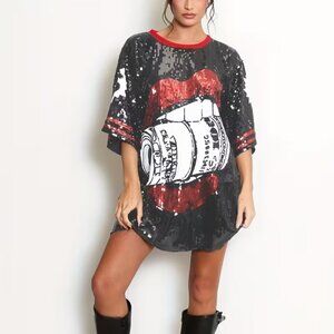 Newspaper Sequin Dress Size S